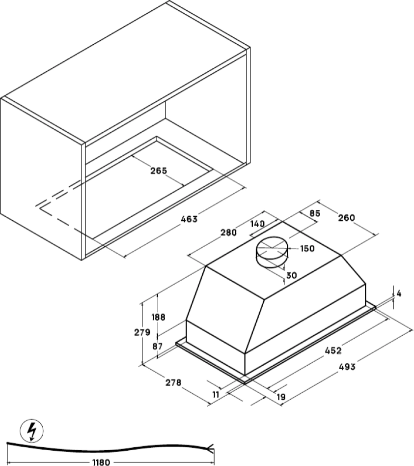 Встраиваемая вытяжка VARD VFG663PK
