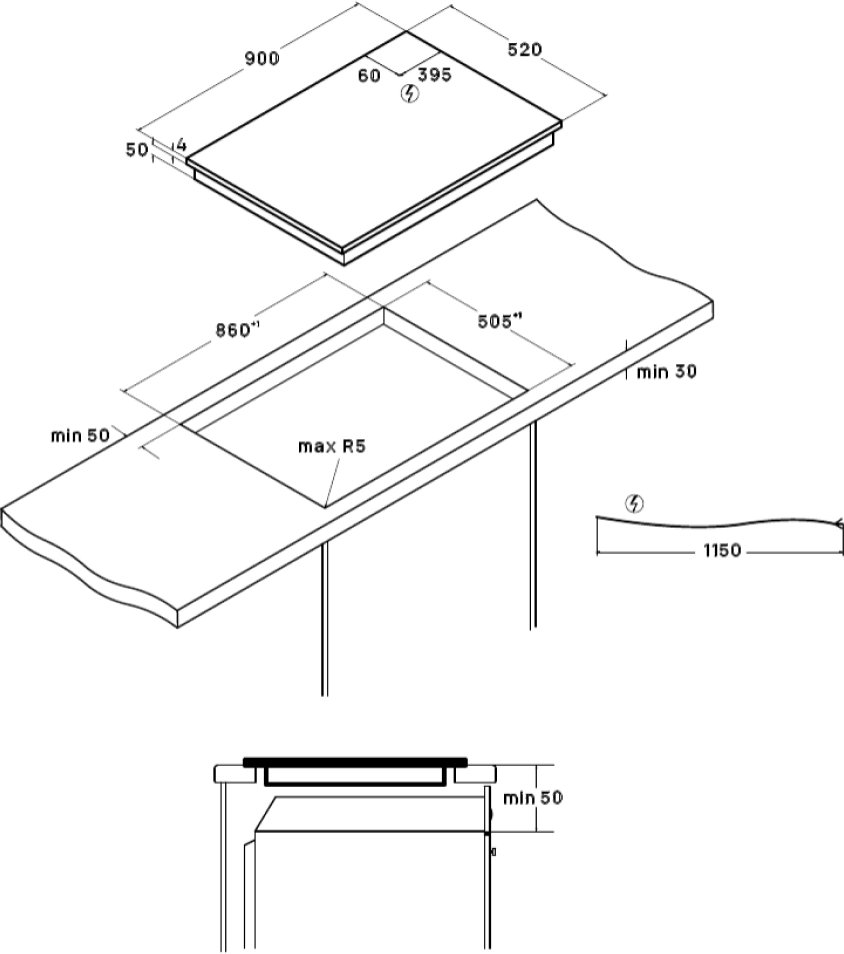 Индукционная варочная панель VARD VHI9552K