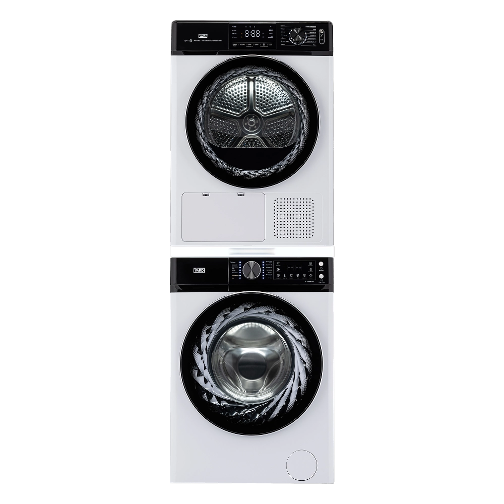 Комплект: Стиральная машина VARD VWF314 + Сушильная машина VTH41 + Соединительный комплект VSK4
