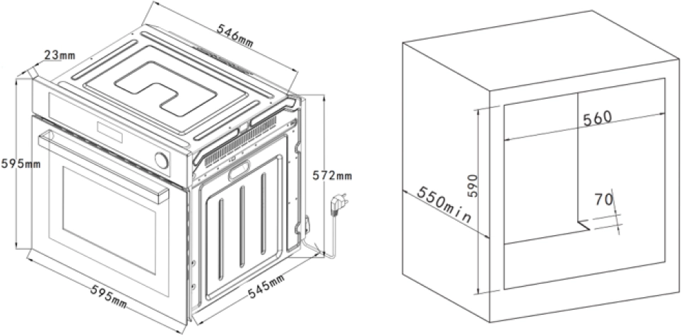 Духовой шкаф VARD VOE684B