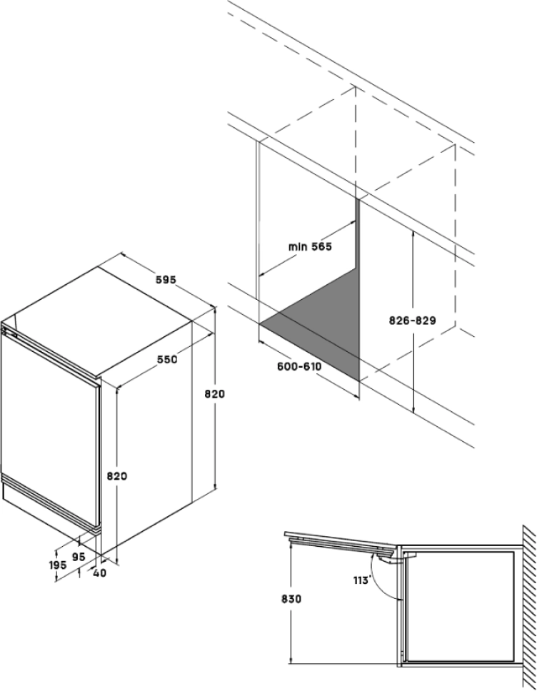 Встраиваемая морозильная камера VARD VFI82NI