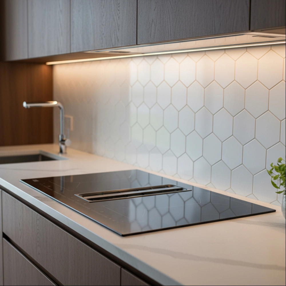 Индукционная варочная панель со встроенной вытяжкой VHH8462B