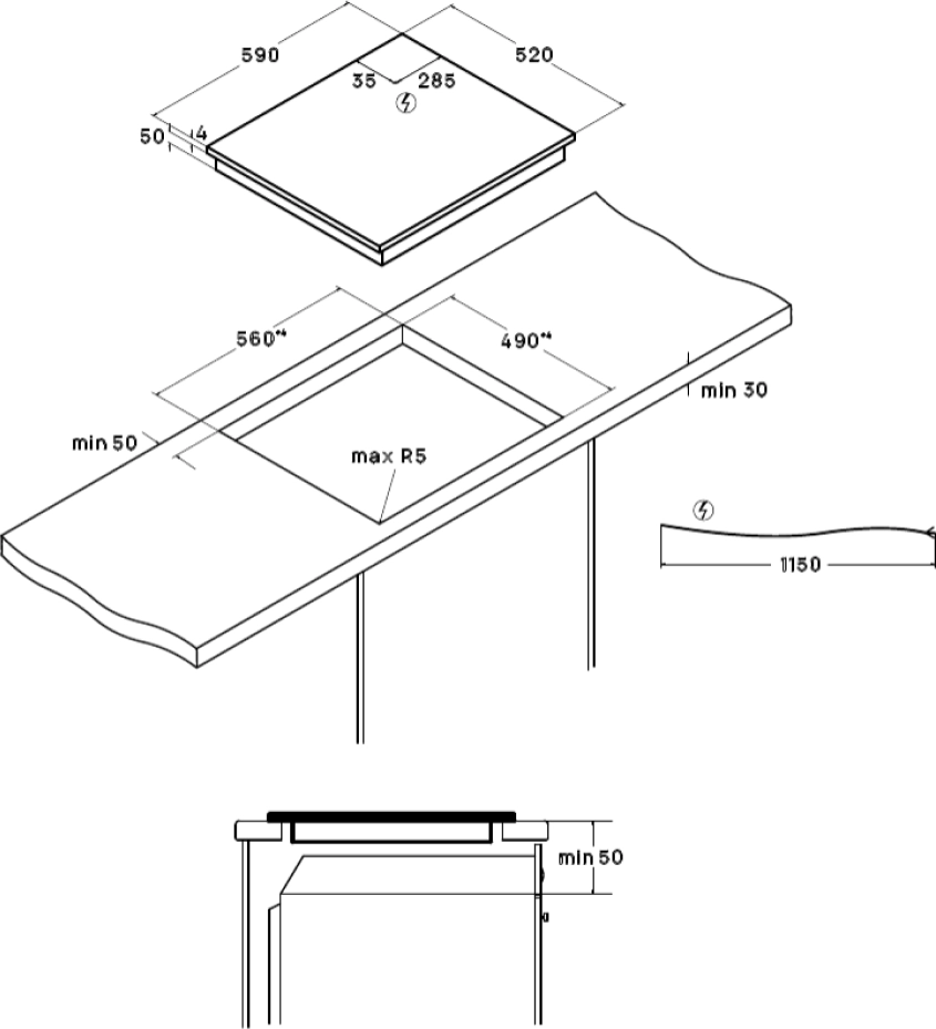 Стеклокерамическая варочная панель VARD VHC6464X
