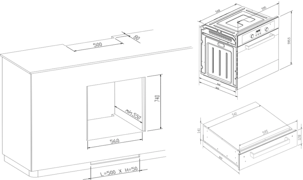 Встраиваемый подогреватель для посуды VARD VAM14B